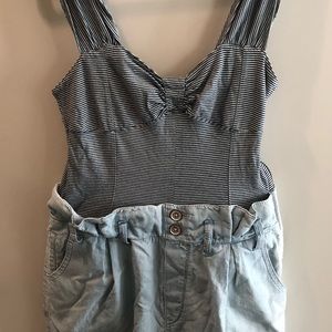 Zara TRF Demin Romper